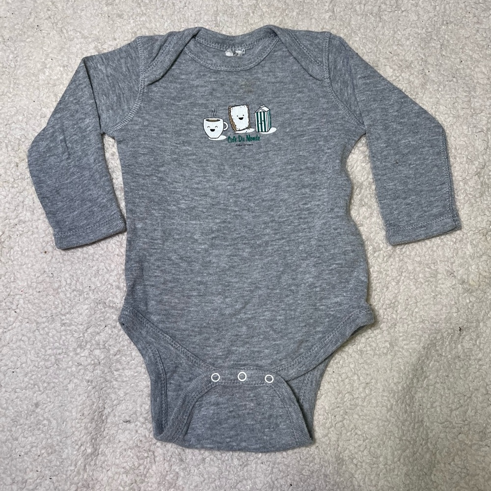 Rabbit Skins 6 Month Coffee Bodysuit